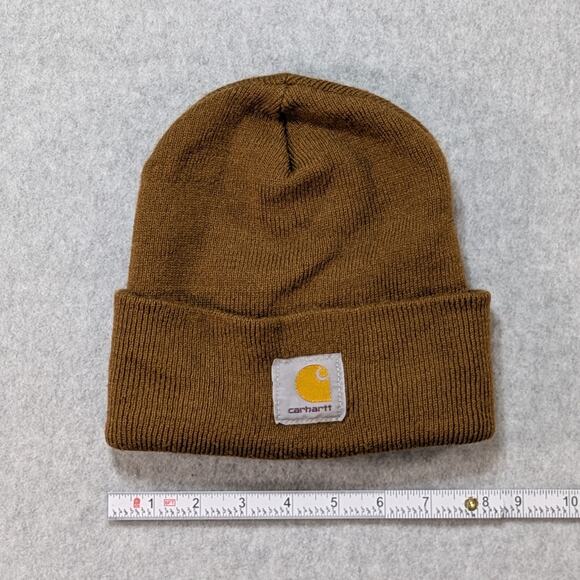 Carhartt Knit Beanie Brown Winter Skullcap Adult One Size Made In USA - Picture 4 of 5